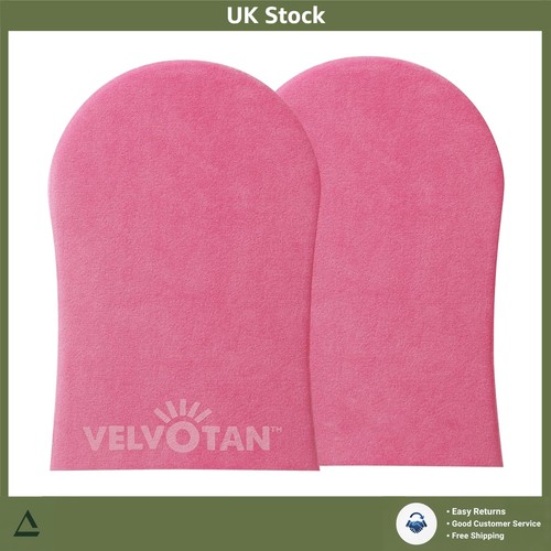 Washable velvet tanning mitt - velvet,